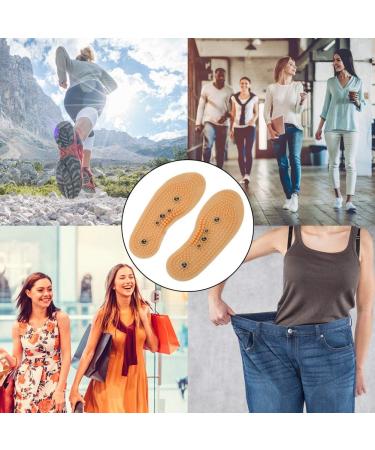 Magnetic Acupressure Insoles for Men Women | Foot Odor Cure Orthotic Shoe Inserts (Size 35-40) - Buy Online on GoSupps.com