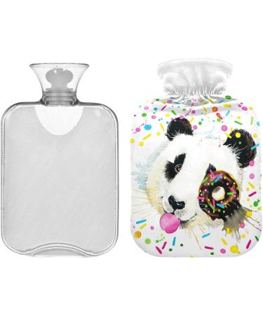 Naanle Donut Panda Hot Water Bottle - 2L Transparent Heater for Bed Hand & Feet | Pain Relief & Warmth Therapy - Buy Online on GoSupps.com