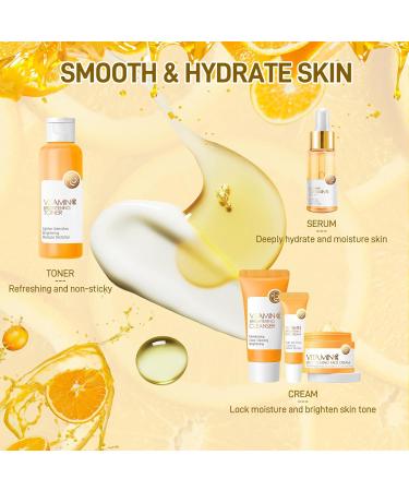 5Pcs Valentines Day Vitamin C Skincare Set Skin Care for Kids Skincare Gift Sets with Cleanser Toner Serum Eye Cream Facial Cream Skin Care Set for Girls Ages 8-12 Travel Facial Kit for Girls Vitamin C-5Pcs - Buy Online on GoSupps.com