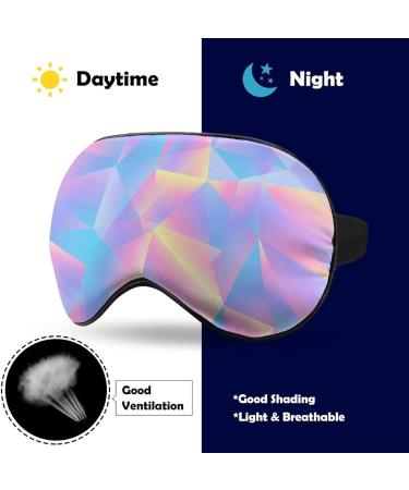 Retro 80s Style Triangular Pastel Sleep Mask - Adjustable Strap, Blocks Light - for Men and Women - Buy Online on GoSupps.com