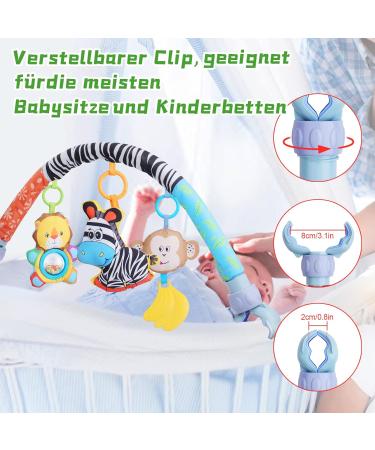 Shop Baby Stroller Toys for 0-6 Months | Musical Sensory Toys & Rattles | Animal Paradise Mobile Toys - Buy Online on GoSupps.com