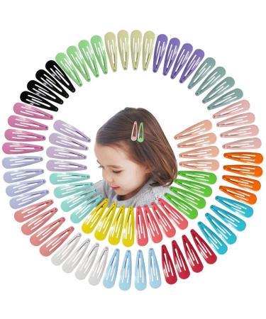 JIARON 80PCS Hair Clips  2 Inch Non-Slip Metal Hair Barrettes for Girls  Kids  Baby and Women. (20 Colors)
