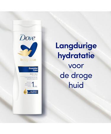Unilever Dove Body Love Essential Care moisturizing cream with glycerin Body lotion for wellgroomed & hydrated skin from the first use 3 x 400 ml - Buy Online on GoSupps.com