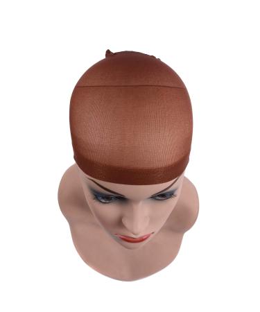 Wig Caps Dark Brown for Lace Front Wigs - 6 Pack Nylon Mesh Stocking Wig Caps for Women - Buy Online on GoSupps.com