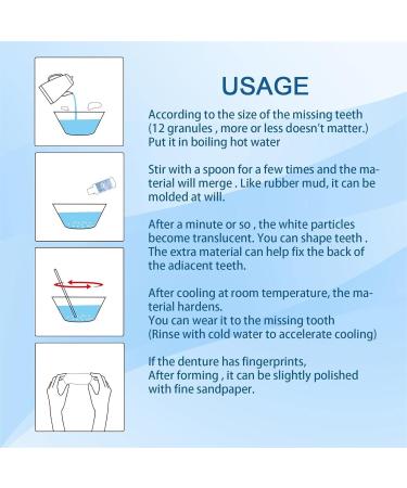 BAOK 5 PCs Provisional Denture Kit - DIY Dental Repair Set for Vampire Prostheses & Confident Smile - Buy Online on GoSupps.com