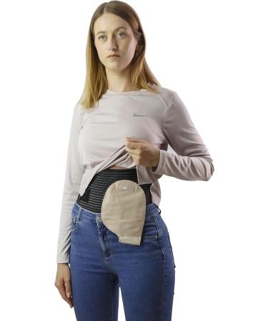 Movibrace Abdominal Ostomy Belt for Post-Operative Care - X-Large, Black - Buy Online on GoSupps.com