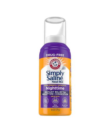 Simply Saline Night Nasal Mist 4.25oz - Fast-Acting Nasal Relief - Buy Online on GoSupps.com