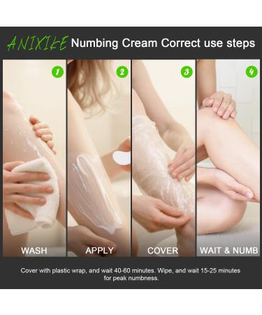 ANIXIKE Numbing Cream with 4% Lidocaine Maximum Strength - Extra Strength Fast Acting Skin Numbing Cream 60g - Buy Online on GoSupps.com