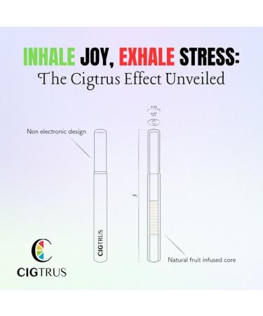 Cigtrus Smokeless Air Inhaler Tobacco Free Nicotine Free & NonElectric Oral fixation aid Habit Replacement Inhalation Stick 2 pieces fresh peppermint and lemon lime Fresh Green Mint and Lemon Lime - Buy Online on GoSupps.com