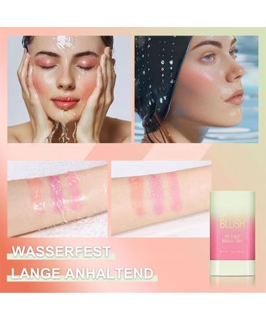 ARCHIDATE Blush Stick Color Changing Waterproof Long Lasting Lip Cheek Eye Cream Silky Moisturizing Blush Stick Blush Stick (#3 Coral Orange) - Buy Online on GoSupps.com