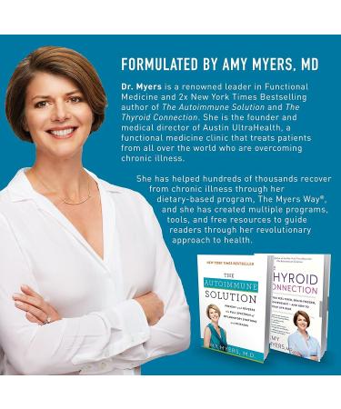 Coconut Charcoal Capsules by Dr. Amy Myers - Natural Gas Relief & Toxin Support - 60 Capsules - Buy Online on GoSupps.com