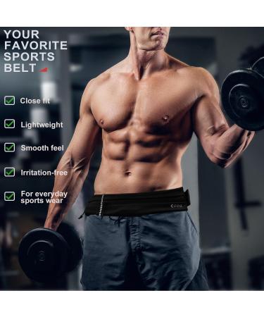 EGOO Water-Repellent Base Belt | Adjustable Rubber Band | Light Sports Hip Pocket for Running Hiking Cycling & Outdoor Activities (Schwarz) - Buy Online on GoSupps.com