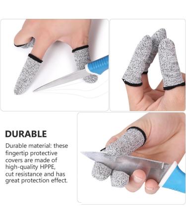 FOMIYES 4 Pairs Cut Resistant Gloves & Finger Cots - Ultimate Protection for Carving & Cooking | Durable Finger Guards & Thumb Protectors - Buy Online on GoSupps.com