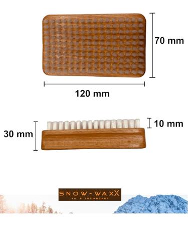 Snow-WaxX Horsehair Base Brush | Premium Ski Brush for Polishing | Made in Germany | International Shipping Available - Buy Online on GoSupps.com