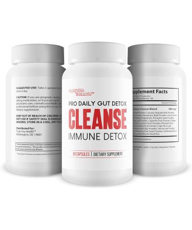 Pro Daily Gut Detox Cleanse Immune Detox - Detox Cleanse with Probiotics - Promote Reduced Bloating for Healthy Appearance - Naturally Aid Digestion & Gut Health - Acai Berry Cleanse Immune Support - Buy Online on GoSupps.com