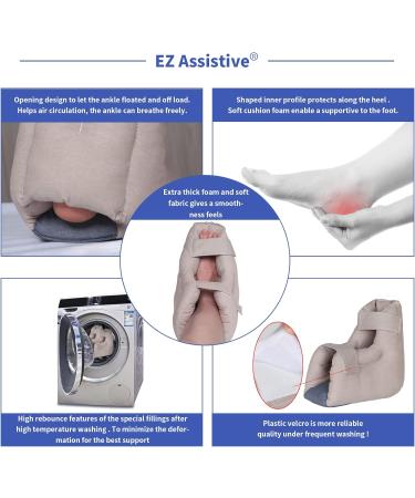 Heel Protectors for Bed Pressure Sores - Cushioned Foot Boot for Ulcer Pain Relief & Comfort for Bedridden Patients - Buy Online on GoSupps.com