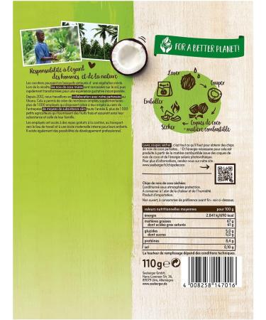 Seeberger Coconut chips: Crunchy West African coconut slices - tasty and aromatic - social and sustainable production - natur - Buy Online on GoSupps.com
