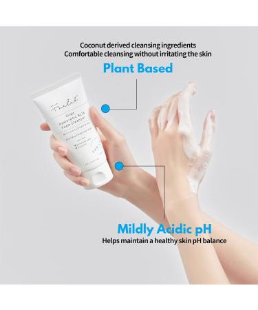 Blanc Doux Oligo Hyaluronic Acid Facial Cleanser | Vegan Deep Foam Face Wash for Acne-Prone & Sensitive Skin | Hydrating Korean Skincare 4.05 Oz - Buy Online on GoSupps.com