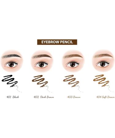 Beauty Forever True Kohl Waterproof Eyebrow Pencil - Matte Finish, Long Lasting - 403 Brown - Buy Online on GoSupps.com