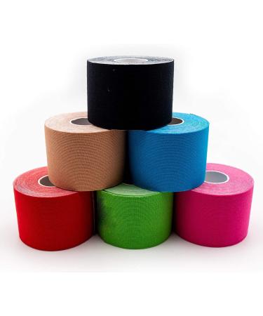 Axion Kinesiology Tapes 6 Roles Mix-Set |Waterproof skin -friendly elastic self -adhesive fitness bandage |Physio -Tape optimal for sports & everyday life - axion 02) 6er mix set - Buy Online on GoSupps.com