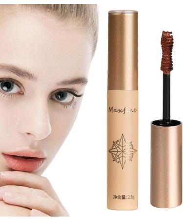 Eyelash Mascara - Smudge Proof Eye Lash Mascara | Safe And Last All Day Mascara Make Up For Bigger Eyes Rowces 02#brown - Buy Online on GoSupps.com