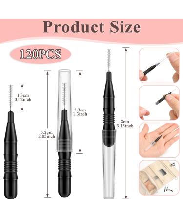 MAPVOLUT 120-Piece Eyelash & Oral Care Brush Set | Portable Microphone Brush Eyelash Extension Tools & Interdental Care | International Shipping Available - Buy Online on GoSupps.com