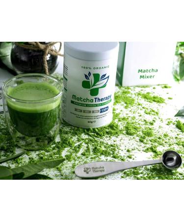 Buy Matcia Therapy 130+ Bio Matcha Tea Powder 60g - High EGCG Content Supports Immunity & Energy - Premium Japanese Green Tea - Buy Online on GoSupps.com