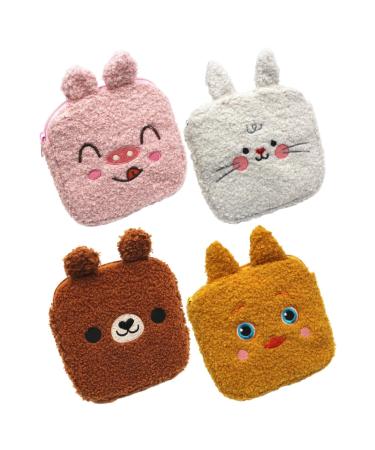 Period Bag 4Pcs napkin storage bag toiletry bag for travel pad bag Adorable Storage Bags fur Menstrual Pad Bag