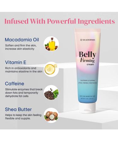 SILKDERMIS Belly Firming Cream - Shea Butter - 4 Oz. - Buy Online on GoSupps.com