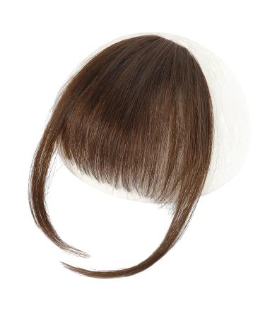 REECHO 100% Human Hair Clip in Bangs - Air Bangs Medium Brown - Buy Online on GoSupps.com