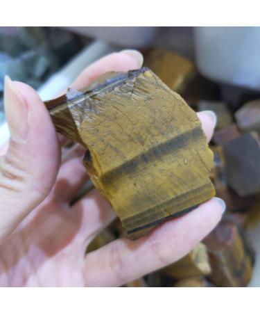 Reiki Crystal 1PC Natural Tiger Eye Gravel Rough Stone Raw Gemstone Specimen Irregular Crystal Home Decor Reiki Can be Used for ERTEYIN (Size : 50-80g) - Buy Online on GoSupps.com