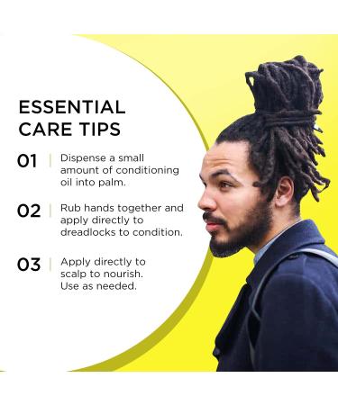 Dollylocks Organic Dreadlock Conditioning Oil - Vegan Loc Moisturizer 4oz | Avocado, Jojoba, Coconut & Hemp Seed Oil | No Residue, Unscented - Buy Online on GoSupps.com