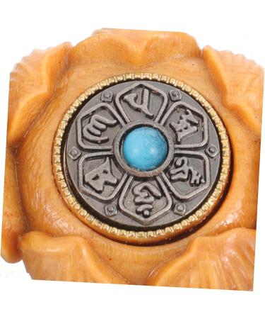 Gleavi Hand Exercise Plate Player - Vintage Carved Tibetan Buddhist Pearls Mini Lotus Flower & Sandalwood Massage Ball - Perfect for Office Relaxation - Buy Online on GoSupps.com