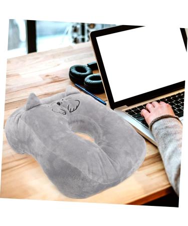 Healeved Neck Nap Pillow - Gray PP Cotton | Comfortable 28x23cm Travel Pillow for Girls - International Shipping Available - Buy Online on GoSupps.com