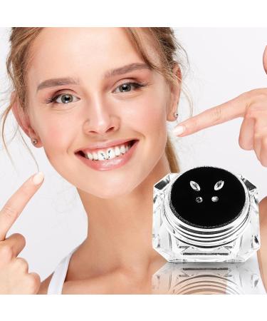 4 Pieces Tooth Gem Set | Rhinestone Tooth Shine Jewelry | DIY Crystal Tooth Ornaments for Reflective Teeth Decor (White - Buy Online on GoSupps.com