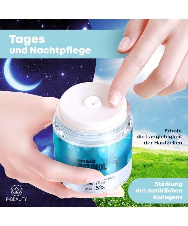 Retinol Anti-Aging Anti-Wrinkle Night/Day Cream with Hyaluronic Acid Collagen Aloe Vera and Green Tea Made in Germany - Buy Online on GoSupps.com