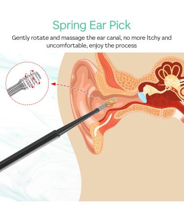 Piriuuo 8 Pcs Spiral Ear Wax Removal Tool Silicone Ear Cleaning Kit Reusable Silicone Ear Cleaner Safe Ear Scratcher Soft Ear Wax Cleaner Tool Earwax Removal Tools for Olders Adult Kids - Buy Online on GoSupps.com