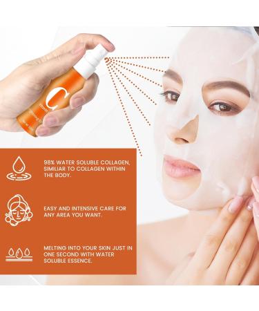 Collagen Anti Aging Essence Spray Collagen Anti Aging Facial Mask Highprime Collagen Soluble Film High Prime Collagen Film and Mist Vitamin C Serum Spray For Face Lifting & Firming Face Mask And Spray - Buy Online on GoSupps.com