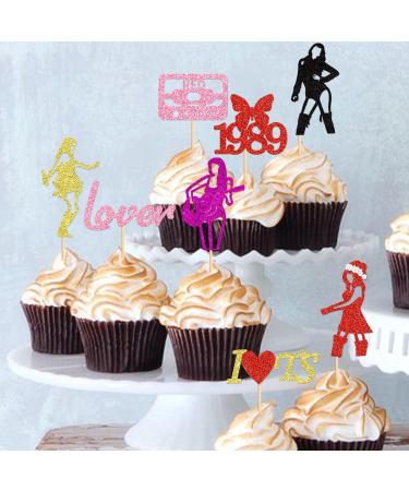 Blumomon 32Pcs Popular Singer Cupcake Toppers Popular Singer Birthday Party Decoration Music Themed Party Fans Party Decoration Singer-32 - Buy Online on GoSupps.com