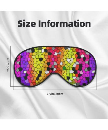 Colorful Tie Dye Stained Glass Sleep Mask | Adjustable Double-Sided Soft Eye Covers for Perfect Shading & Reduced Eye Edema - International Shipping Available - Buy Online on GoSupps.com