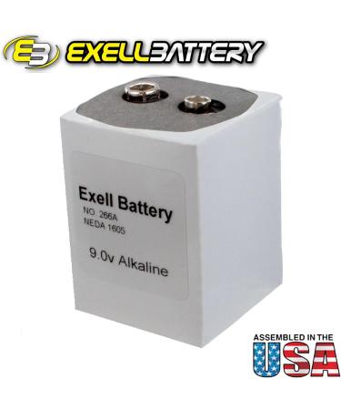 Exell 266 Alkaline 9V Battery | NEDA 1605 Compatible | International Shipping Available | High Performance Power Solution - Buy Online on GoSupps.com