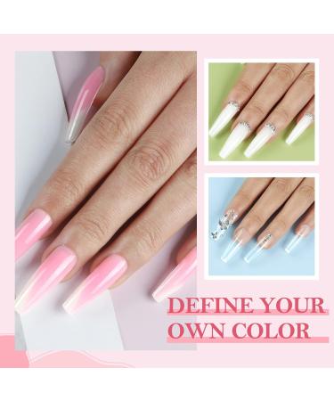 COSCELIA GENNAGEL SET - Complete 8 Colors Gel Nails with 36W UV/LED Lamp | Poly Nail Gel & Cutter | 12PC Starter Set for Stunning Nail Art - Buy Online on GoSupps.com