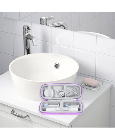Travel Case for Philips Sonicare & Oral-B Electric Toothbrushes - Purple/Black Hard Case - Buy Online on GoSupps.com