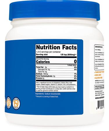 Nutricost Baking Soda 2lbs - Baking, Cleaning, Deodorizing & More - Buy Online on GoSupps.com