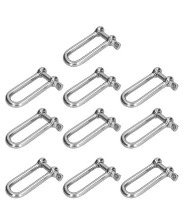 Leyeet Long D Shackle 304 Stainless Steel Straight Anchor Screw Pin Chain Wire Rope Connector10Pcs M40 Human Ear Model Ear Model Human Ear Model Ear Model Human Ear Model Human Ear Model Ear Mode