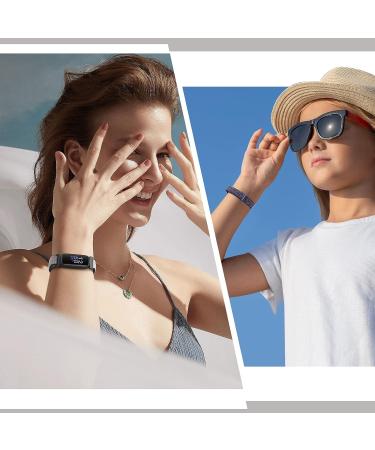 Fitbit Inspire Nylon Sport Loop Bands Set - Dark Black/Navy Green/Iron Grey/Official Black/New Midnight Blue - Soft Breathable Replacement Straps for Women Men Kids - Buy Online on GoSupps.com