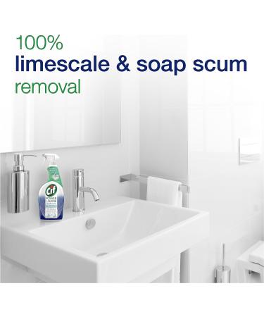 Cif Cleanboost Power & Shine Bathroom Spray - 700ml (Pack of 1) | Soap Scum & Limescale Remover for Ceramic, Chrome, Enamel, Plastic, Stainless-Steel Surfaces - Unscented - Buy Online on GoSupps.com