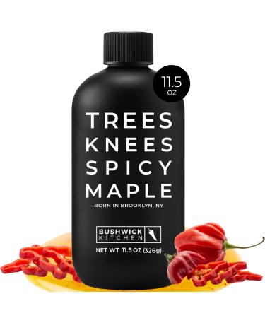 Bushwick Kitchen Trees Knees Spicy Maple, Chile Infused Organic Maple Syrup, 13.5 Ounce Bottle