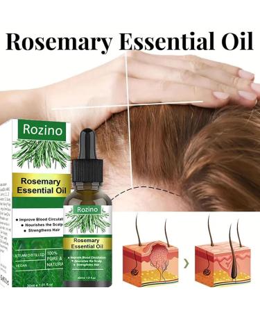 Rosemary Hair Oil for Hair Growth | Natural Essential Oil for Hair Skin Eyebrows Eyelashes & Beard - Hamil - Buy Online on GoSupps.com