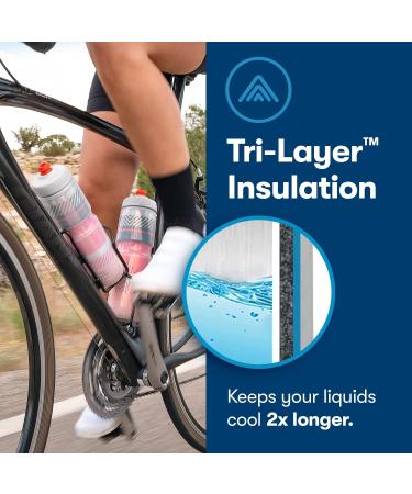 Polar Bottle Breakaway Insulated Bike Water Bottle 2-Pack - BPA Free 24oz - Charcoal Bolt Squeeze Bottles for Cycling & Sports - Buy Online on GoSupps.com